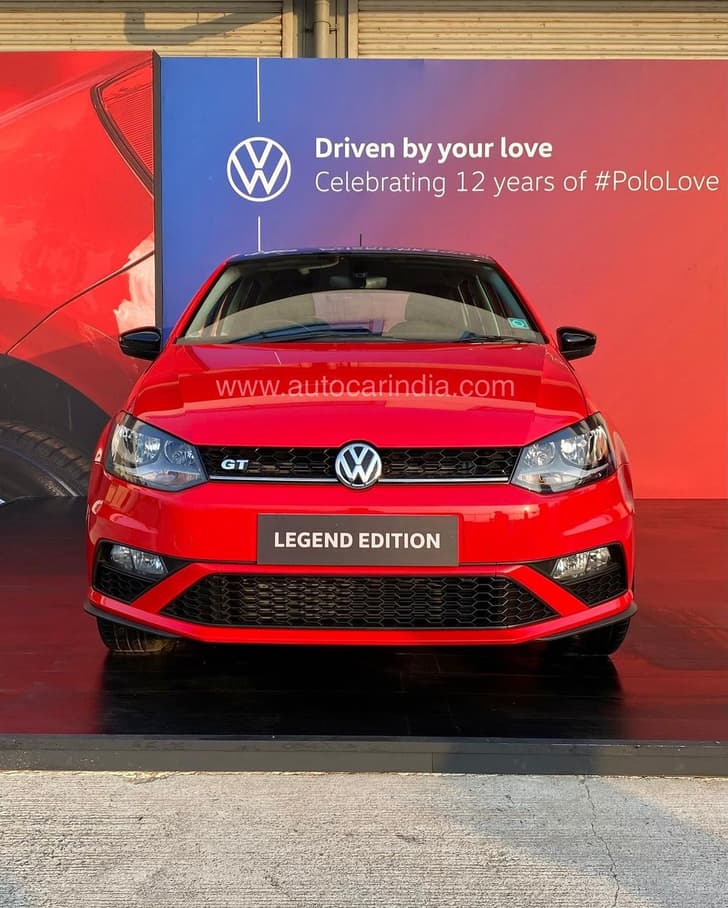 VW Polo Legend Edition front view.